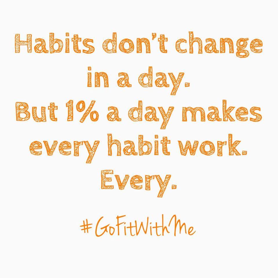 Habits don't change in a day. 